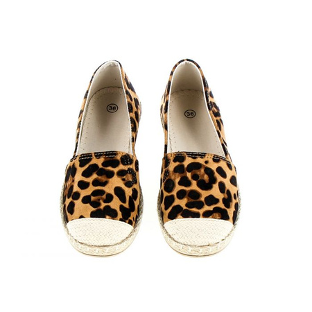 Espadryle damskie w panterkę