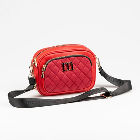 Torebka damska Monnari listonoszka crossbody pikowana czerwona