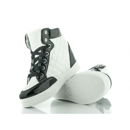 Czarno-białe sneakersy damskie