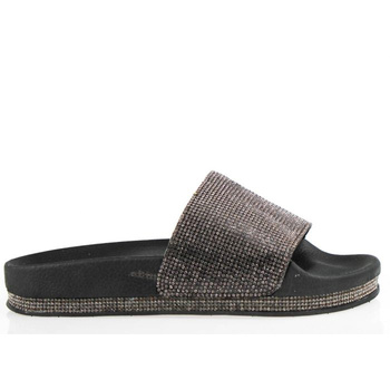 Czarne klapki z dżetami