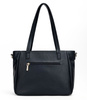 Torebka damska Monnari klasyczna w grochy z warkoczem czarna BAG5640