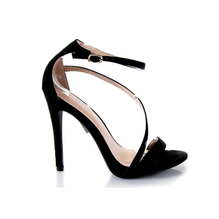 Sandały Czarne Zamszowe