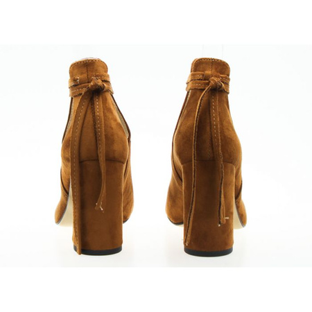 Sandały botki odkryte rude Estetino