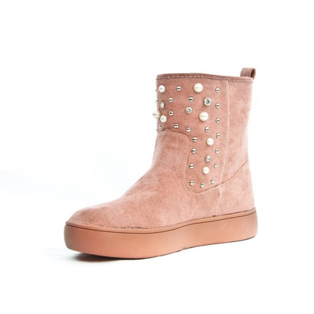 Różowe śniegowce z dżetami