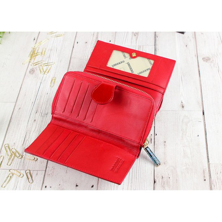 Portfel Damski Skórzany Monnari Czerwony