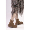 Trapery workery na platformie zamszowe khaki Sergio Leone TR915