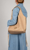 Torebka damska Monnari shopper w grochy z saszetką beżowa BAG1710