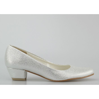 Czółenka ślubne srebrne Butdam