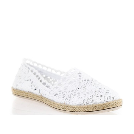 Espadryle koronkowe