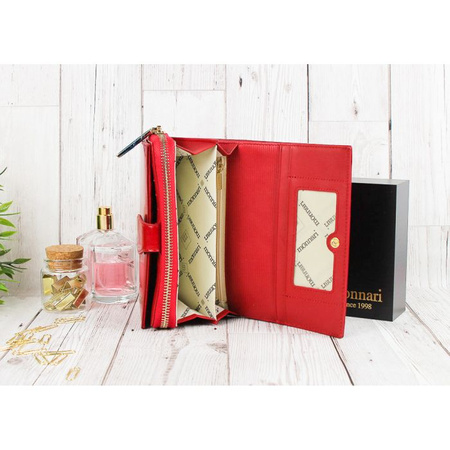 Portfel Damski Skórzany Monnari Czerwony