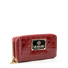 Portfel damski Monnari dwukomorowy lakierowany pikowany czerwony PUR0130