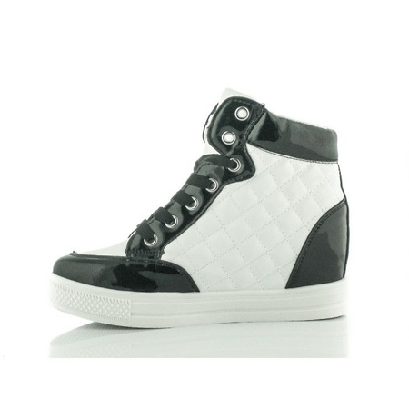 Czarno-białe sneakersy damskie