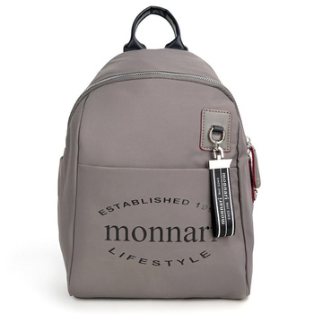 Plecak damski Monnari pękaty szary BAG2140