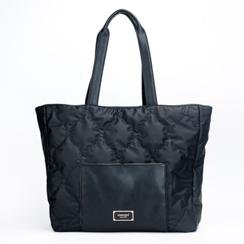 Torebka damska Monnari shopper duża pikowana czarna BAG5780