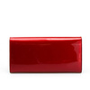 Portfel Damski Skórzany Moretti Duży Lakierowany Czerwony