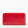 Portfel damski Monnari duży na zamek lakierowany pikowany czerwony PUR0070