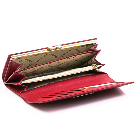 Portfel Damski Skórzany Monnari Czerwony