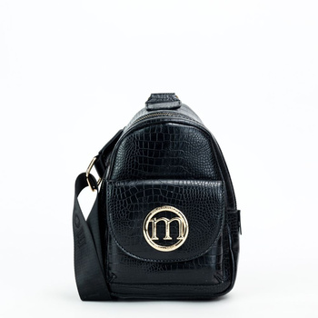 Torebka damska Monnari na telefon wężowa czarna PHO0050