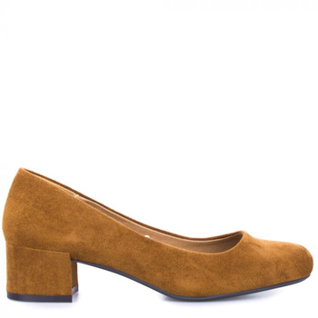 Półbuty zamszowe na klocku brązowe Sergio Leone