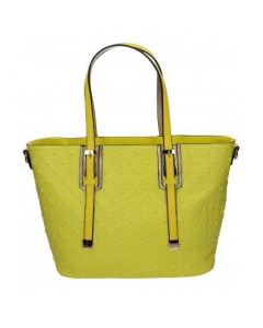 Żółta torebka damska z kwadratowymi ćwiekami. Elegancka i pojemna. 