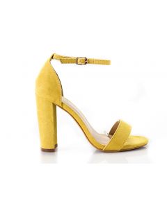 Sandały Żółte Z Klamerką